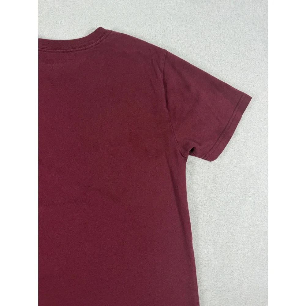 Polo Ralph Lauren Kids Burgundy Jersey Crewneck T-Shirt With Logo Size L/G
